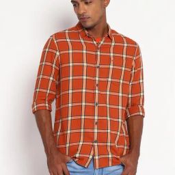 Lee Rust Slim Fit Check Shirt-image-74