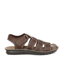 Bata Men's Brown Fisherman Sandals-image-40