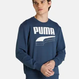 Puma Blue Round Neck Sweatshirt-picture-38
