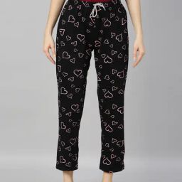 Kryptic Black Printed Pyjamas-image-61