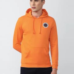 Van Heusen Orange Slim Fit Hooded SweatShirt-picture-24