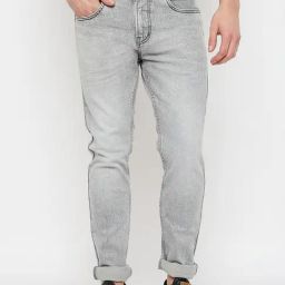 Duke Grey Blended Smart Fit Washed Jeans-image-27
