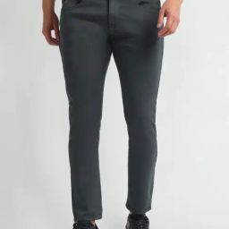 U.S. Polo Assn. Grey Cotton Slim Fit Jeans-picture-48