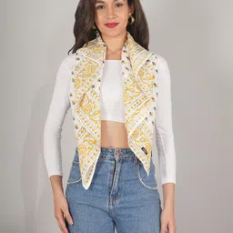 Moda Chales Women Floral Print Pure Cotton Scarf-24