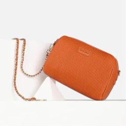 Allen Solly Orange Textured Sling Handbag-image-99