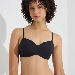 Wunderlove by Westside Black Ribbed-Textured Padded Bra-picture-13