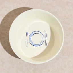 Westside Home White Pet Food Bowl - Large-40