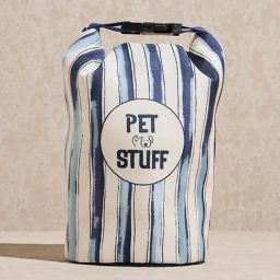 Westside Home Blue Stripe Printed Pet Travel Tiffin Bag-image-66