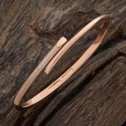 Kushal's Fashion Jewellery Rose-Gold Tone Kada for Women-picture-41