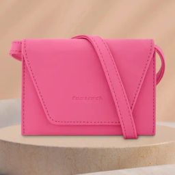 Fastrack Pink Flash PU Envelope Clutch-13