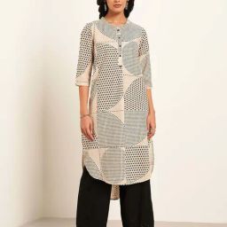 Rangmanch by Pantaloons White Printed Kurta-16
