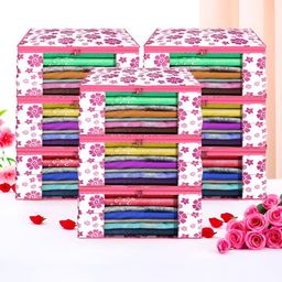 Aura Pink Set of 6 Regular Multi-Utility Organisers-5