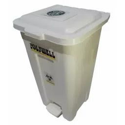 Polywell 65 L White Rectangle Shape Pedal Dustbin, PW65P-image-80