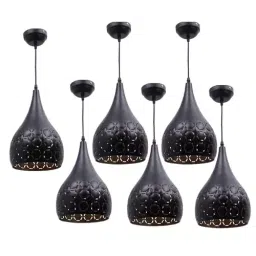 ELIANTE Hanging Lights Metal Material Indoor Use For Lobby, Kitchen, Bedroom, Drawing Room, Hotel, (Pack of 6)-image-26