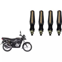 Cartronics Sleek Pencil Type Yellow LED Indicator for Bajaj Platina 100 (Pack of 4 Pcs)-36