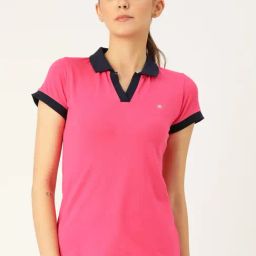 FEMEA Pink Slim Fit T-Shirt-26