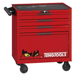 Teng Tools 4 Drawer Steel Wheeled Roller Cabinet, TSW26R4L-picture-14
