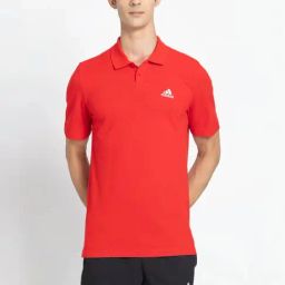Adidas Red Cttn PolyPolo T-Shirt-image-83