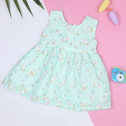Macwin Girls Cotton Floral Embroidered Fit & Flare Dress-19