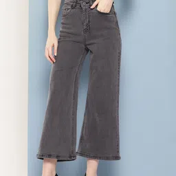 Chemistry Women Stretchable High-Rise Wide Leg Jeans-image-84