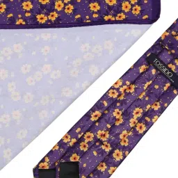Tossido Multi Printed Necktie and Pocket Square Set For Men image 5
