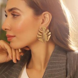 Priyaasi Classic Gold Brass Earrings-15