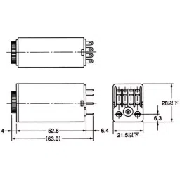 Omron Solid State Timer H3Y-4 AC 100-120 V, H3Y-4 AC100-120 5S-34