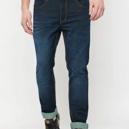 Duke Blue Blended Smart Fit Washed Jeans-image-52