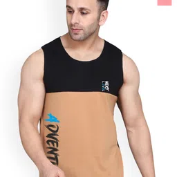 SLOWLORIS Men Pack Of 2 Printed Combed Cotton Sleeveless Gym Vest-picture-26
