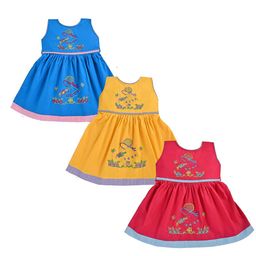 NFashion Girls Pack of 3 Floral Embroidered Fit & Flare Dress-43