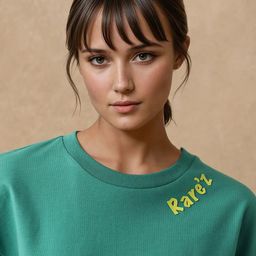 RAREISM Women Solid Round Neck Cotton Oversized T-shirt-image-62