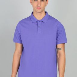 Alan Jones Men Solid Polo Collar Cotton T-shirt-image-47