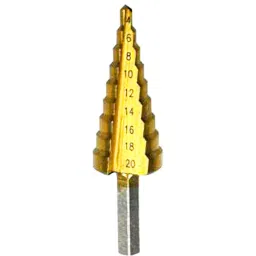 LXMI 4-20 mm HSS Step Drill Bit for ‎Wood Plastic and Metal, AZSD20_1-11