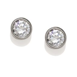 Yellow Chimes Woman Silver-Toned Stainless Steel Circular Studs Earring-41