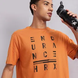 HRX by Hrithik Roshan Typography Printed Training T-shirt-image-42