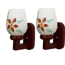 Somil Premium Designer Glass Wall / Night Lamp Elegant & Stylish Dcor Accent for Modern Interiors, color- - Multicolour Size- 17 X 25 X 29 CM-image-43