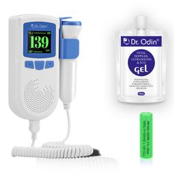 Dr. Odin Fetal Doppler Heart Rate Monitor with USB Charging Headphone Jack Built In Speaker - Blue-14