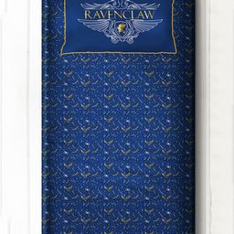 SilverLinen Official Warner Bros Wizarding World Ravenclaw Harry Potter 100% Cotton 250 TC Single Bedsheet - Blue-21