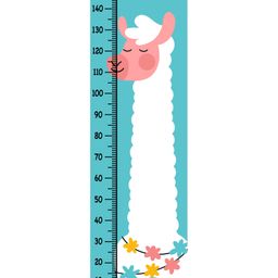 WENS Shaun Sheep Height Chart Wall Decal Growth Chart- Blue-image-81
