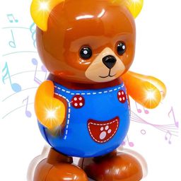 ARCADE TOYS Dancing & Musical Bear Toys with Flash Light for Kids - Multicolour-5