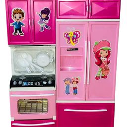 Sanjary  Modern Kitchen Set with Light and Musical Multi fold Compartment Toy for kids  -Color & Design May Vary-12
