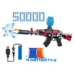 SUPER TOY Electric Gel Blaster Gun Automatic Assault Rifle Pistol with Rechargeable Battery and 5,000 Water Balls Outdoor Target Game for Boys Birthday Gift.-22