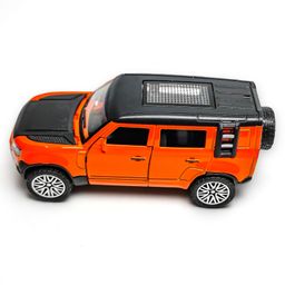 The Flyers Bay 1:32 Scale DieCast Metal Pull-Back Action Openable Doors Premium Land Rover Car Toy for Kids Realistic Miniature Model Gift 2+yrs Girls Boys (Orange)-image-83