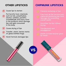 CHIPMUNK Lip It Right Liquid Matte Lipstick- 4.5 ml- Fearless 63 image 5