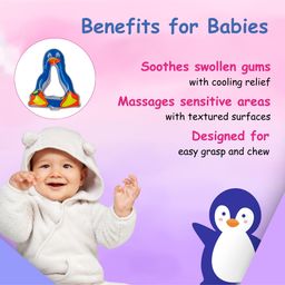 Adore Crave Water Filled Teethers- Penguin- Pack of 2 image 3