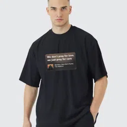 Stitchmeashirt Typography Printed Drop Shoulder Sleeves Activchill Cotton Oversized Tshirt-image-97