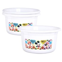 Aura White 3 Pieces Printed Bath Accessories Set-7