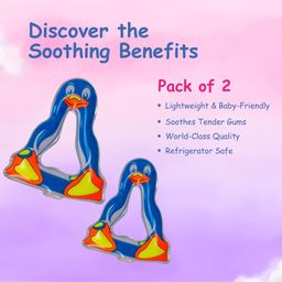 Adore Crave Water Filled Teethers- Penguin- Pack of 2 image 4