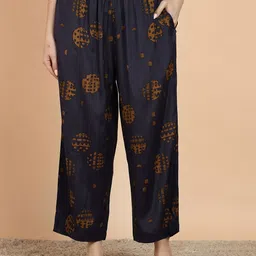 HERE&NOW Women Ethnic Motifs Printed Palazzos-picture-15