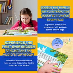 Kiddale 2-Pack Hindi and English Panchatantra Musical Interactive Sound Books- Multicolor image 5